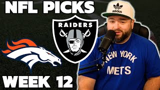 Broncos vs Raiders Week 12 Bets  NFL Sunday Picks With Kyle Kirms [upl. by Launam]