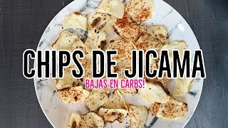 CHIPS DE JICAMA DIETA KETO  DIETA CETOGENICA [upl. by Yekcim127]