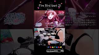 roselia firebird drums cover anime japan part2 [upl. by Adihaj]