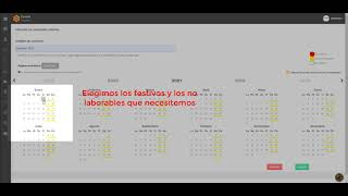 Tutorial Cómo crear un calendario laboral en Bixpe Control Horario [upl. by Rolf]