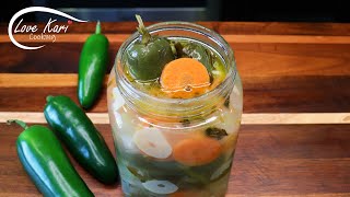 Make Your Own Pickled Jalapenos Rings SO EASY  Jalapeños Envinagrados [upl. by Andaira192]