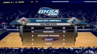 2012 GHSA Class 5A Boys Basketball Semifinal 1 [upl. by Remled]