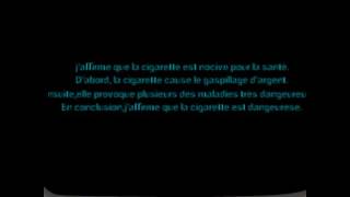 une paragraphe argumentative sur la cigarette [upl. by Verlie]