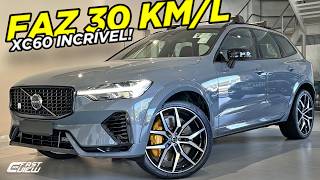 NOVO VOLVO XC60 POLESTAR 202324 SUV IMPRESSIONANTE FAZ 30 KML E HUMILHA FÁCIL A CONCORRÊNCIA [upl. by Ayak805]