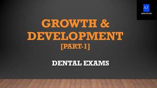 Haryana PSC dental surgeon examsimportant MCQsOrthodontics Growth amp development Part1 [upl. by Yanad28]