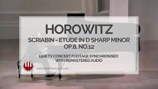 Horowitz  Scriabin Etude in D Sharp Minor Op8 No12 Carnegie Hall 1968 Remastered Audio [upl. by Lorie]