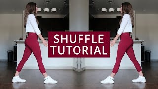 Shuffle Tutorial Basics Running Man T Step and Variations [upl. by Lot]