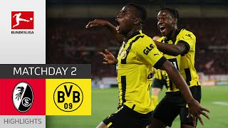 SC Freiburg  Borussia Dortmund 13  Highlights  Matchday 2 – Bundesliga 202223 [upl. by Giffie]