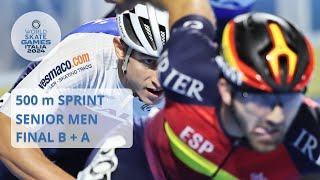 500 m Sprint Final B  A Senior Men  WSG2024  Italy [upl. by Ecnerat]