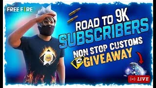 FREE FIRE 🔴LIVE GIVEAWAY CUSTOM ROOM  FF LIVE TEAM CODE GIVEAWAY FREE FIRE MAX LIVE 🔴 [upl. by Ahsyle]