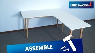 Copenhagen Corner Workstation Assembly Instructions [upl. by Hamlet]