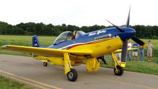 P51 Thunder Mustang at Niles MI 49120 V12 engine start up [upl. by Harcourt]