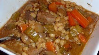 Beef Barley Soup  from leftovers [upl. by Norred]