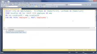 SQL 2012 XML Path Mode Lab 22 [upl. by Lrub]