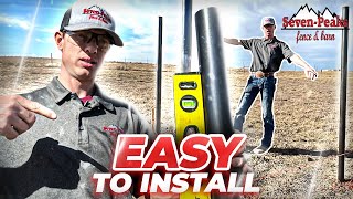 How To Easily Install Metal FENCE POSTS  StepByStep Guide [upl. by Natan]