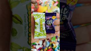 Fizzy frenzy fruit gala candy ASMR triggers ASMR elaichi filled bubble gum Unwrapping shorts [upl. by Ja27]