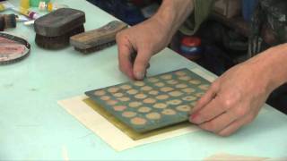 Japanese Woodblock printing at Edinburgh Printmakers [upl. by Zurc]