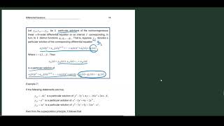 Superposition Principle Nonhomogeneous Equations [upl. by Hanoy]