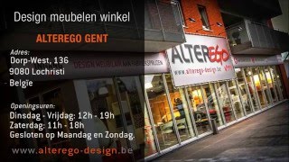 Design meubel winkel te Lochristi Gent  Alterego Design [upl. by Acinom]