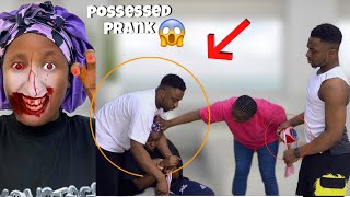 POSSESSED PRANK ON FRIENDS  HILARIOUS REACTION [upl. by Aihsetal]