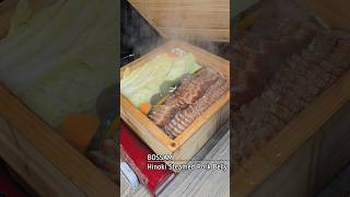 Bossam vs intestines combo foodie eating food koreanfood bossam gopchang daechang wrap [upl. by Turro]