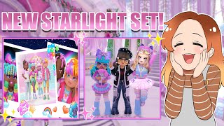 NEW STARLIGHT SET OUT NOW IN ROYALE HIGH New Dress Up Menu Stickers amp MORE 🏰 Roblox [upl. by Colier]