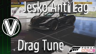 Forza Horizon 5  Koenigsegg Jesko Anti Lag Drag Tune Fastest Forza Horizon 5 Guides [upl. by Conlon813]