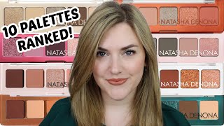 RANKING MY NATASHA DENONA MINI PALETTES  10 PALETTES RANKED [upl. by Yadrahc]