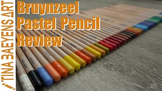 BRUYNZEEL PASTEL pencil REVIEW  TinaBaeyensArt [upl. by Letnuhs]