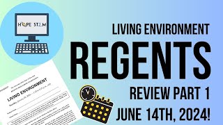 Living Environment Regents Review for June 14th 2024 Part 1 [upl. by Areem964]