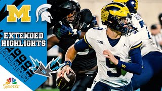 Michigan vs Michigan State  EXTENDED HIGHLIGHTS  10212023  NBC Sports [upl. by Ocirne]