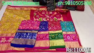 Ikkat Pattu Sarees Double Border and Single Border CONTACT PH 9010505186 TO ORDER ONLINE [upl. by Mcgregor]