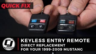 Mustang Install Keyless Entry Remote for all 19992009 Mustangs [upl. by Almallah]