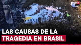 Tragedia en Brasil ¿por qué el avión estrellado en Sao Paulo cayó dando vueltas en espiral [upl. by Anihpesoj240]