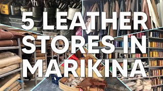 5 Tindahan ng mga Leather at Tools sa Marikina Leather Craft Beginners Guide [upl. by Tannen755]