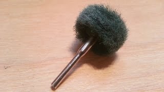 Howto Make An Abrasive Polishing Buff for a Rotary Tool Tutorial [upl. by Aniehs]