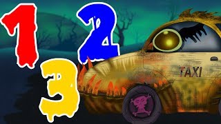 Scary Taxi  Learn Numbers  Counting Numbers  Street Vehicle [upl. by Catlin25]