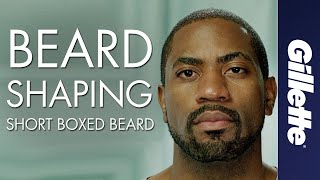 How to Shape Your Beard for a Short Boxed Beard Style  Gillette STYLER [upl. by Niko192]