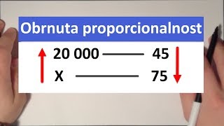 Obrnuta proporcionalnost tekstualni zadatak 2 [upl. by Koren]