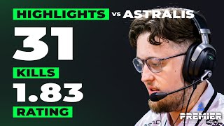 Vitality ZywOo HIGHLIGHTS vs ASTRALIS  BLAST Premier Fall Final 2024 [upl. by Rapsac]