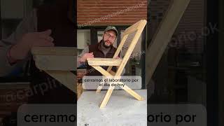 Cómo hacer una silla de madera plegable muy fácil [upl. by Aerdnac]