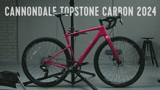 Cannondale Topstone Carbon  new gravel bike unboxing  assembly  weight 4K ASMR [upl. by Birck]