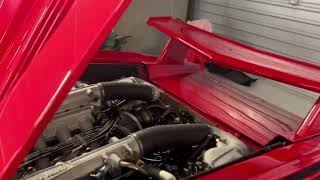 1989 Lamborghini Countach Cold Start [upl. by Imotas]