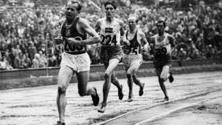 A Breathtaking finish between Emil Zátopek and Gaston Reiff in the 5000m  London 1948 Olympics [upl. by Otreblaug738]