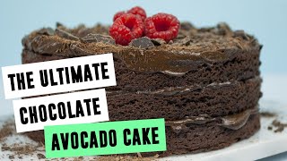 The Ultimate Chocolate Avocado Cake  SO VEGAN [upl. by Ecinev]