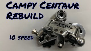 How To Rebuild a Campagnolo Centaur Veloce Xenon Mirage 10 speed Derailleur [upl. by Jennie]