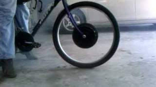 Electric Bike Tire Burnout and Blowout x5304 front hub motor Lyen 65amp controller 72 volts [upl. by Wiltz203]