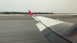 Air Liaison Beechcraft B1900D takeoff out of Sept Iles YZVCYZV [upl. by Ardnwahsal]