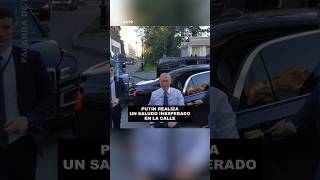 Putin detiene su caravana para saludar a la gente en Ekaterimburgoputin rusia presidente viral [upl. by Zadoc]