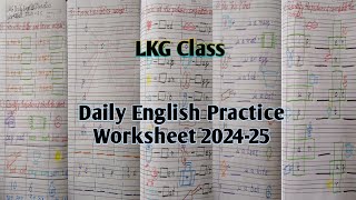 LKG Class English Practice worksheet for kidsLKG Daily practice worksheet 202425LKG English Paper [upl. by Graehme]